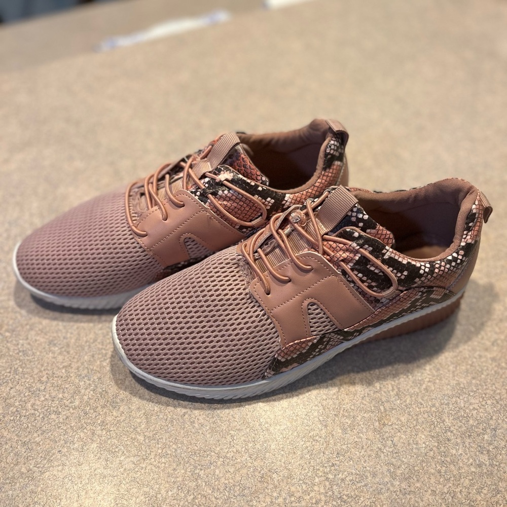 Pink sneakers